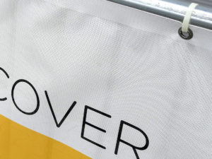 Werbe Netz mit Aufdruck