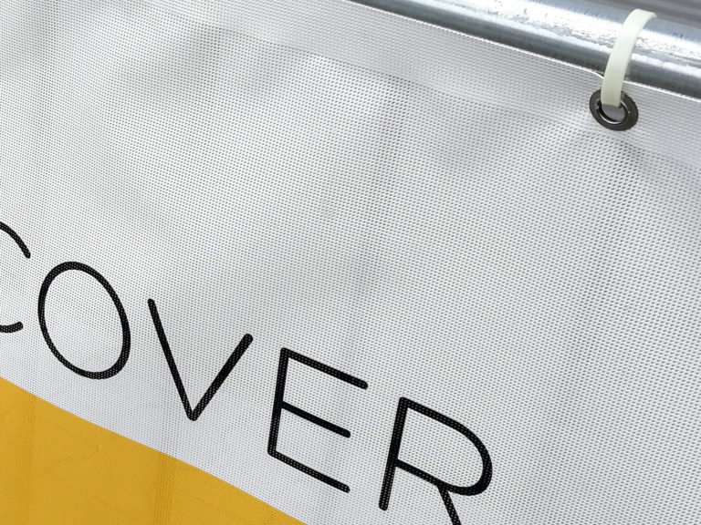 Werbe Netz mit Aufdruck