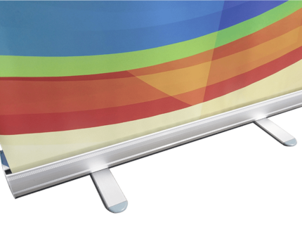 günstiger billig Roll-up tragbar Roller Banner Grossformatdruck Werbedruck Expo Event Messe