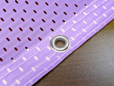 Stoff Polyester Mesh Banner Stahlösen