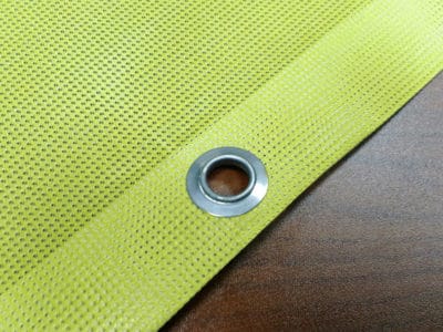 PVC Netz Mesh Stahlösen für einfache Montage