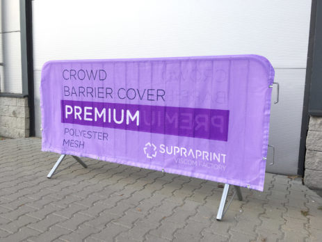 Polyester Stoff Banner Premium für Absperrgitter