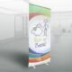 budget günstiger billig Roll-up tragbar Roller Banner Grossformatdruck Werbedruck Expo Event Messe