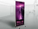 Roll-up Doppelseitig Outdoor Roller Banner drucken Grossformatdruck Werbedruck Expo Konzert Fußballspiel