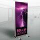 Roll-up Doppelseitig Outdoor Roller Banner drucken Grossformatdruck Werbedruck Expo Konzert Fußballspiel
