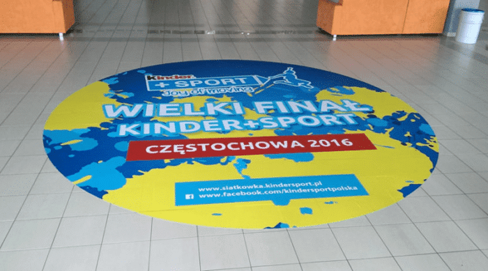 Bodenaufkleber mit Anti-Rutsch Laminate R10