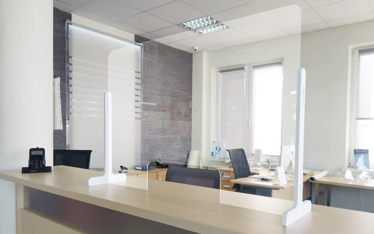 Acrylicglas Anti-Corona Schutz Barriere Anti-Virus transparente Wand