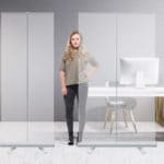Roll-up Schutzwand billig Antiviren Barriere Corona Covid