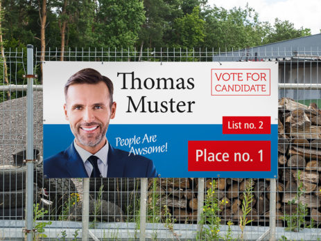 billig Wahlbanner drucken