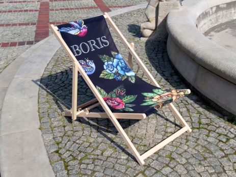 billig Firma Werbe Liegestühle Strandstühle mit individuelle Design drucken
