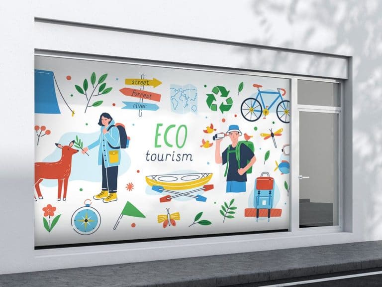 selbstklebende Klebefolie PVC-Frei drucken Öko Grossformatdruck