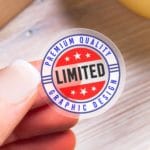 Transparente bedruckte Aufklebern mit weißer Farbe