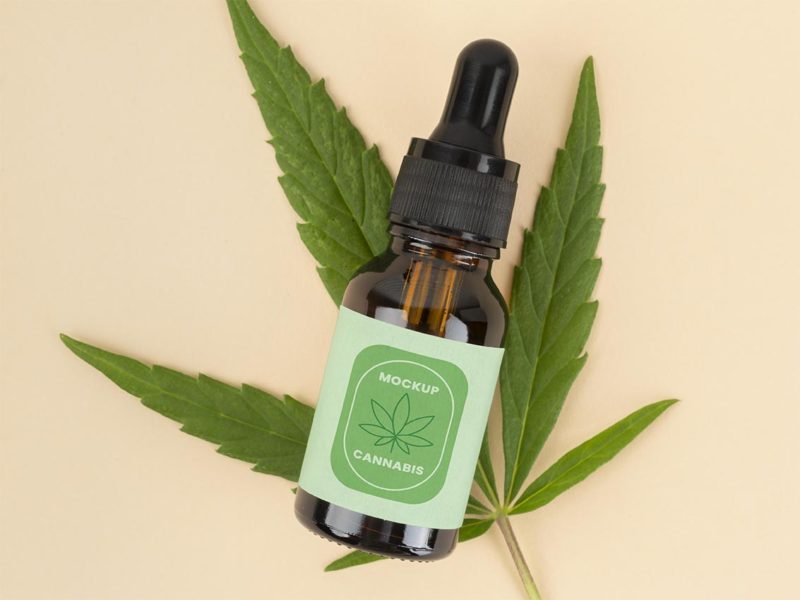 Cannabis CBD Hanföl Etiketten
