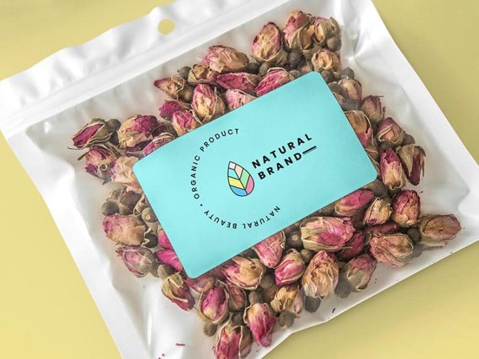 Etiketten für Snacks