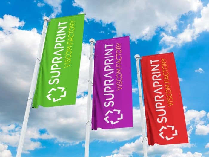 Werbeflaggen am Mast drucken