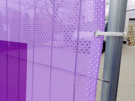 Bauzaunbanner Premium Polymesh drucken auf Polyestergewebe