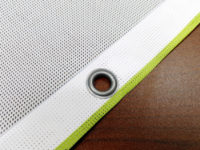 Stahlösen Banner Standard für Absperrgitter – Doppelseitig