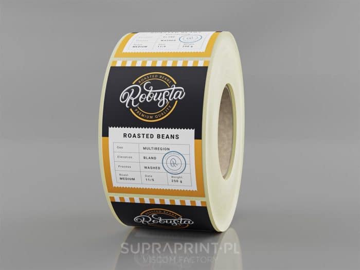 Express Rollenetiketten für Kaffee und Tee