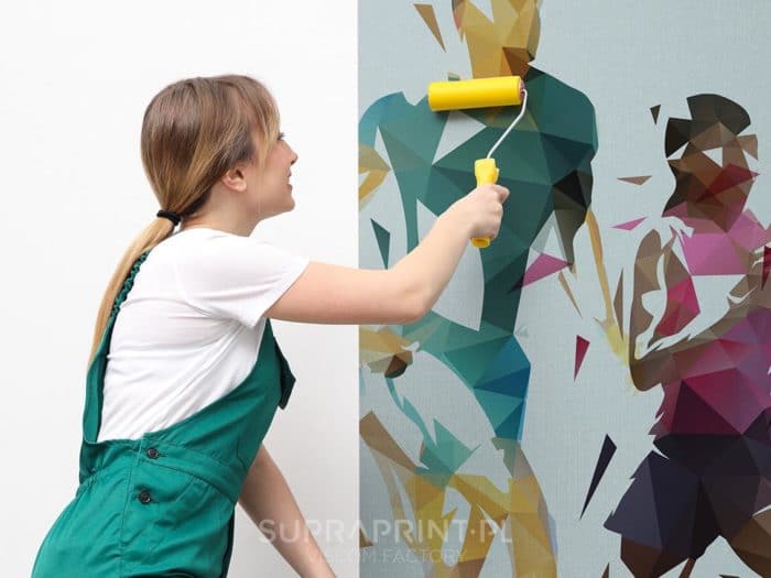 Bedruckte Tapete Glatt Individuell bedruckte Vliestapete