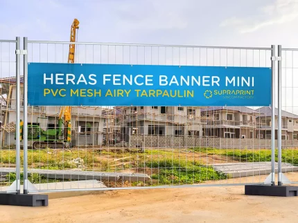 günstige Bauzaun Meshbanner für Heras Großformatdruck