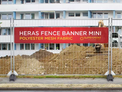 Premium Bauzaun Stoffbanner Gewebe für Heras Großformatdruck