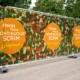 Bauzaunblende auf Rolle günstige Bauzaun Meshbanner für Heras Großformatdruck