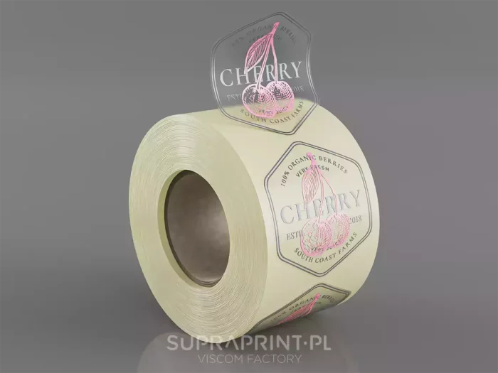 Transparente Rolletiketten Express-Druck in jede Form