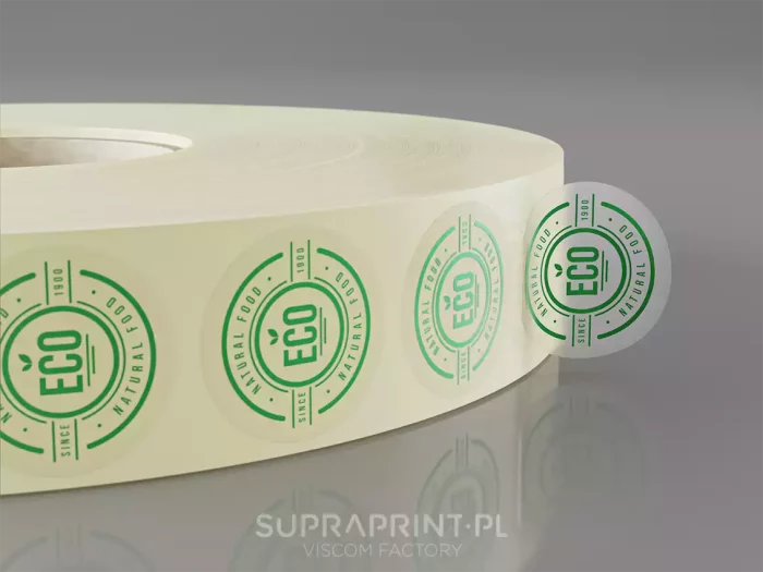 Transparent Etiketten auf Rolle Express-Druck