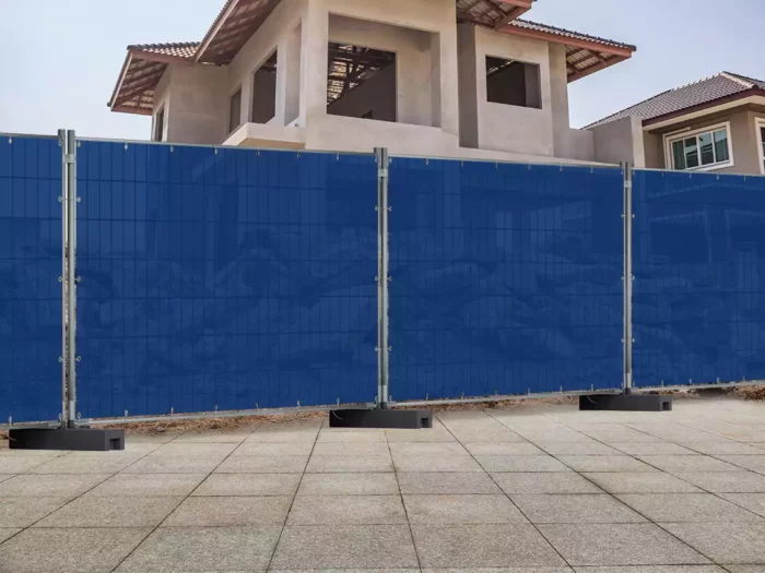 Blau Bauzaunnetz Sichtschutzplane für temporäre Zäune