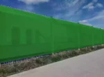 Grüne Zaunblende Sichtschutzplane in jede Farbe mit Ösen