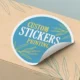 Bedrukte Aufkleber Stickers in Sonderformen Freiform Digitaldruck