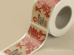 Eco-Friendly Kraftpapier Braun Rollenetiketten Etiketten auf Rolle