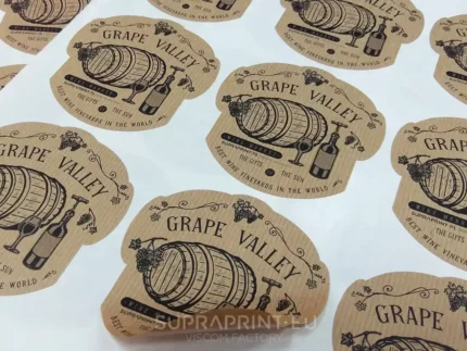 Eco-Friendly Kraftpapier Braun Aufkleber Stickers