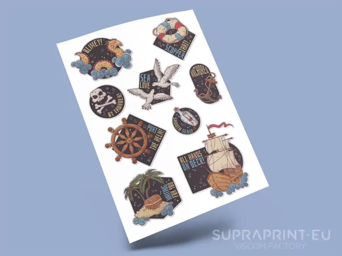 Drucken Sie individuelle Stickerbögen in einer beliebigen Anzahl von Projekten.