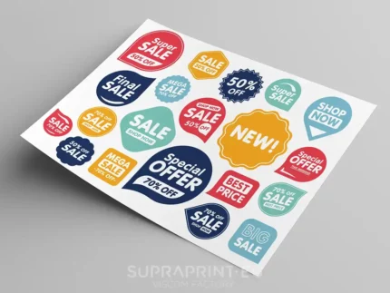 Drucken Sie individueller Stickerbogen in einer beliebigen Anzahl von Projekten.