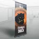 stillvol roll-up banner standard schwarz black