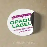 Blickdichte Etiketten aut Rolle bedrucken
