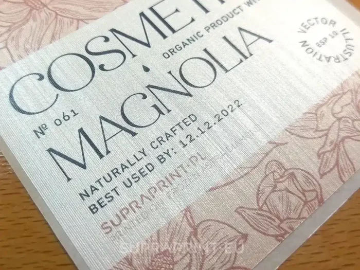 Premium Etiketten gedruckt auf selbstklebenden Dekorpapieren