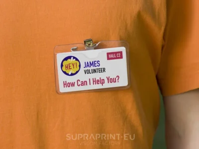 Kartendruck von Ausweisen für Messen und Veranstaltungen