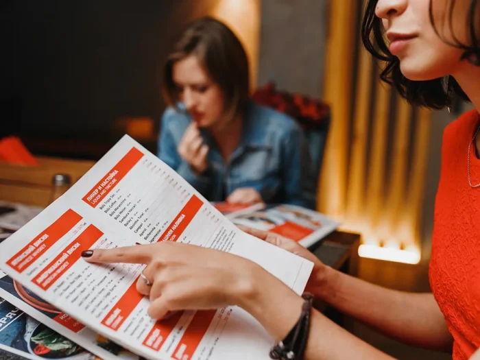 Menükarte für Restaurants bedrucken