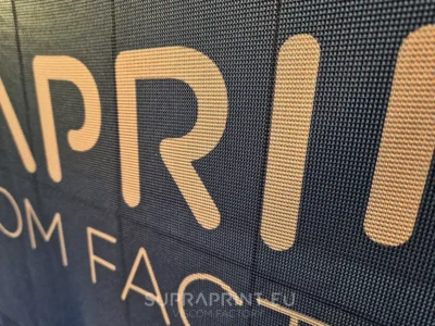 Werbebanner auf starkem Heavy Mesh PVC-Frei