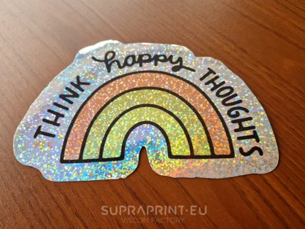 Individuelle Glitzer Sticker bedrucken