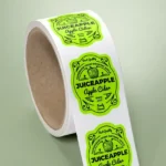 grün Fluo-Etiketten bedrucken