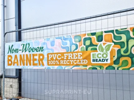 Spannband Vliesbanner berducken lassen