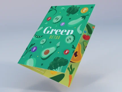 Gefaltete Werbeprospekte im hochwertigen Farbdruck für Marketing und Werbung