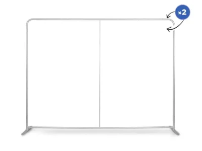 300 x 230 cm Rohrsystem-Expo-Wand