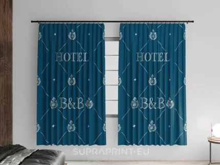 Bedruckte Vorhänge für Hotels, Restaurants und Bars