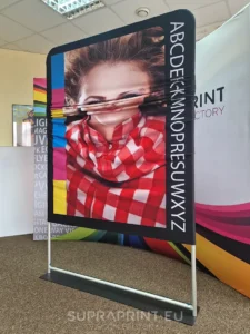 Stretchstoffdruck für Ausstellungswände