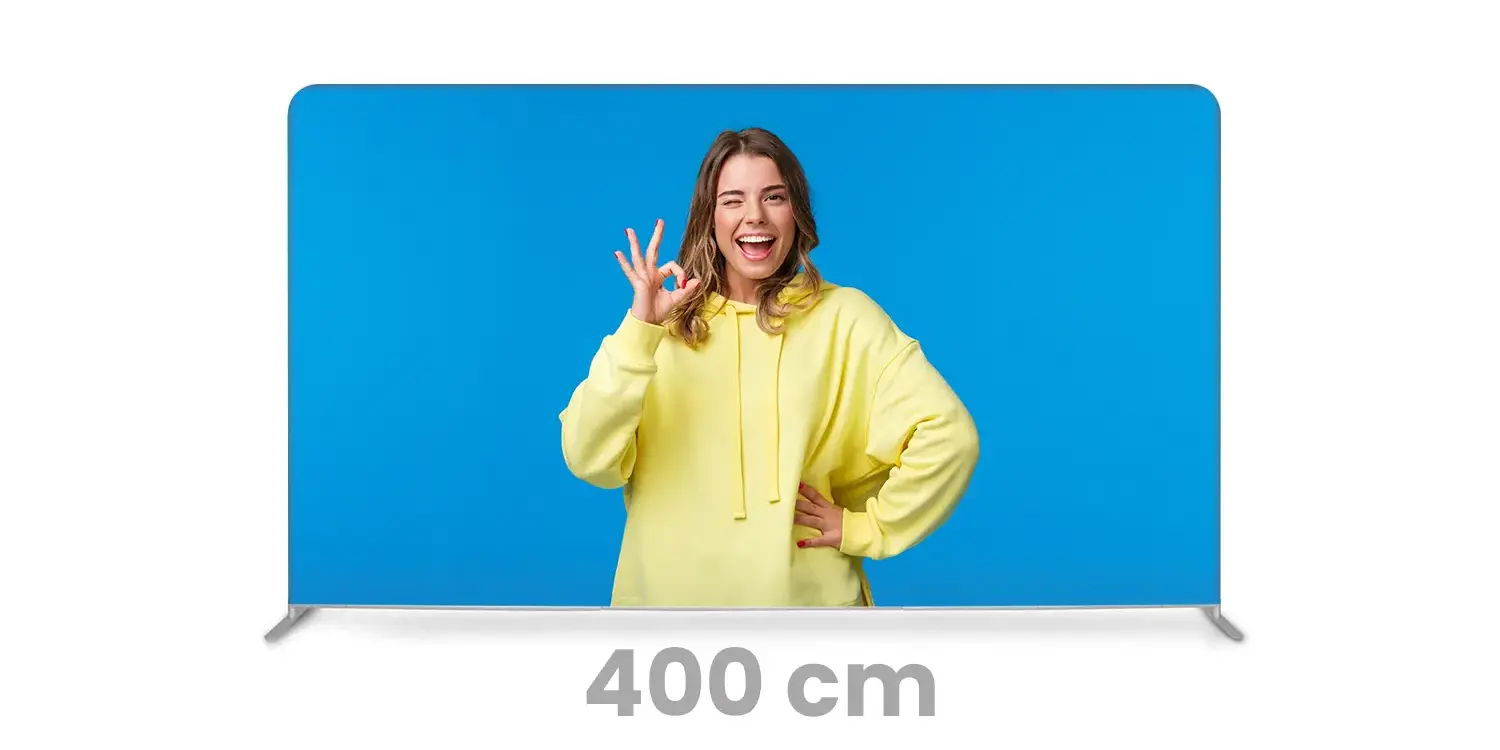 Textile Werbewand 400x230cm