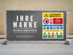 Bauzaunbanner Sicherheit drucken mit individuelle Motiv